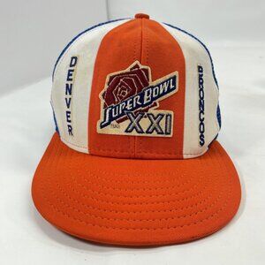 Denver Broncos SuperBowl XXI Adjustable Snapback Trucker Hat